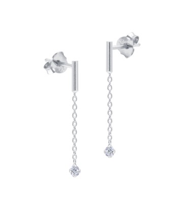 Dangling Chain Silver Earring STC-2230